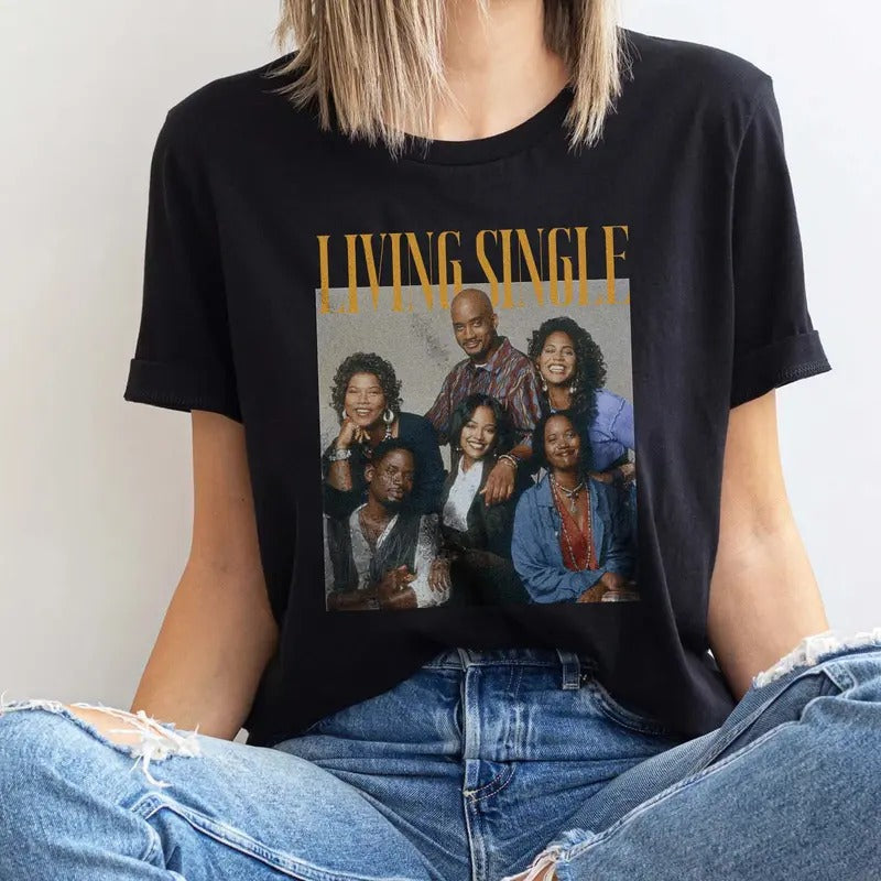 Living Single 90s TV Show Rainbow Retro Maxine - Adult & Kids T-Shirts, Sweatshirts & Hoodies apparel design preview 1