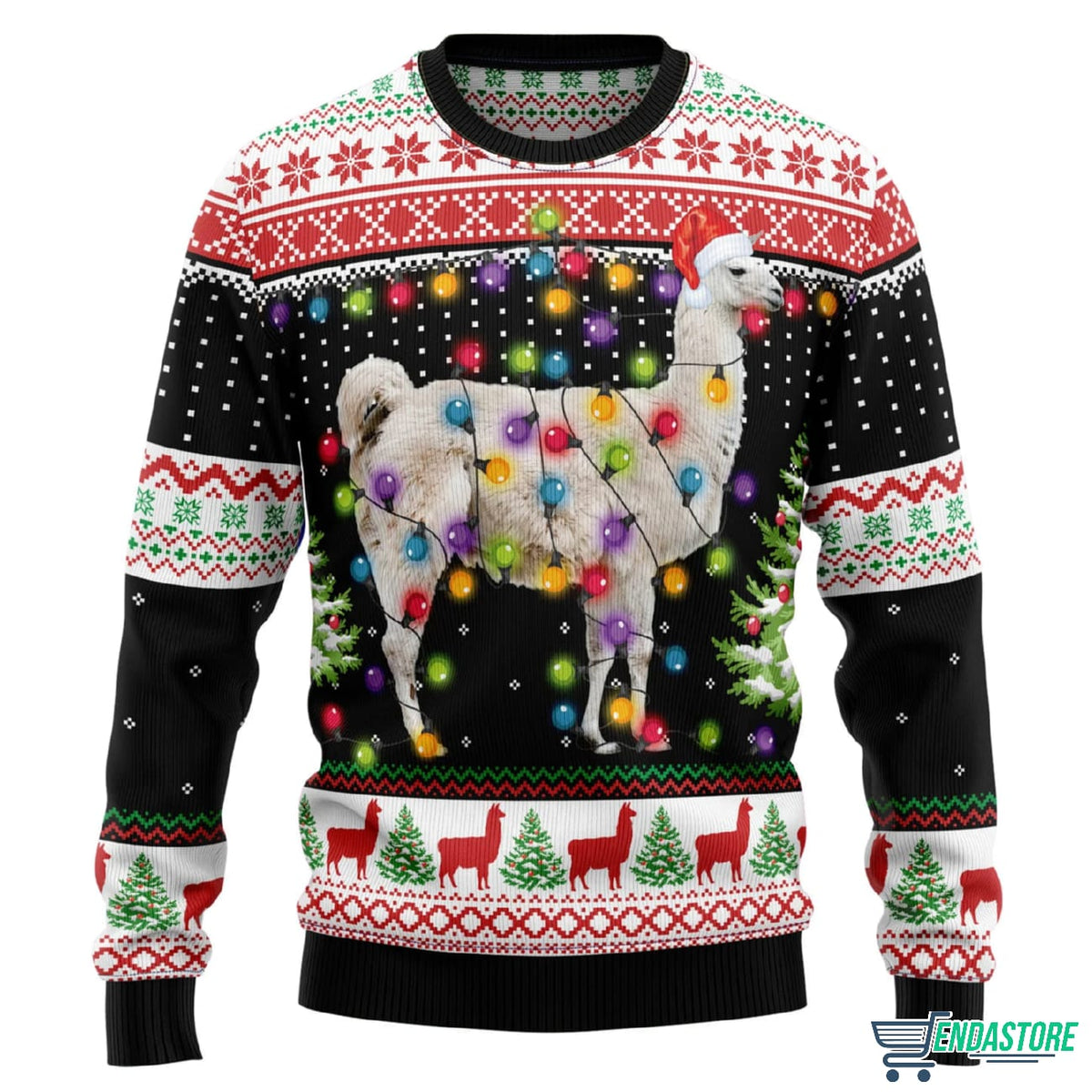 Llama Hit That 3D Ugly Christmas Sweater - Holiday Gift product image