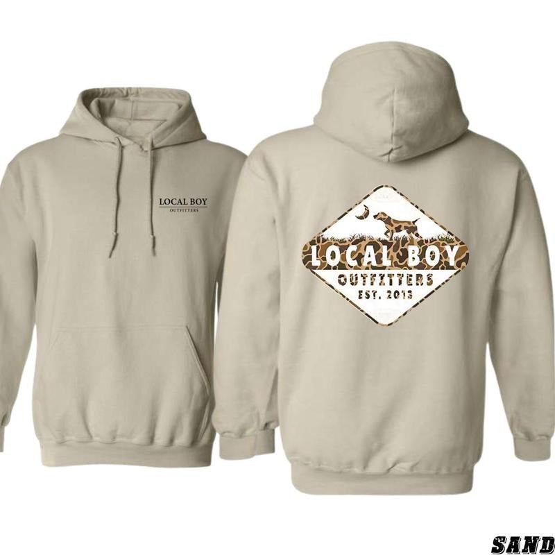 Local Boy Dog Outfitters Camouflage Hunting - Adult & Kids T-Shirts, Sweatshirts & Hoodies apparel design preview 1