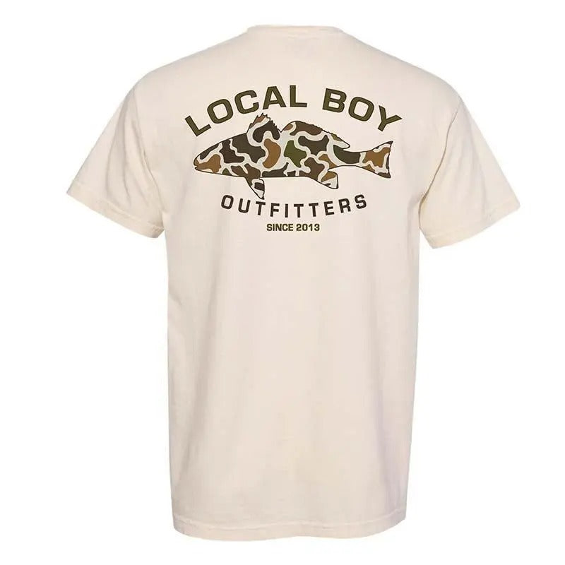 Local Boy Fishing Since 2013 Funny Camo Classic Man - Adult & Kids T-Shirts, Sweatshirts & Hoodies apparel design preview 1
