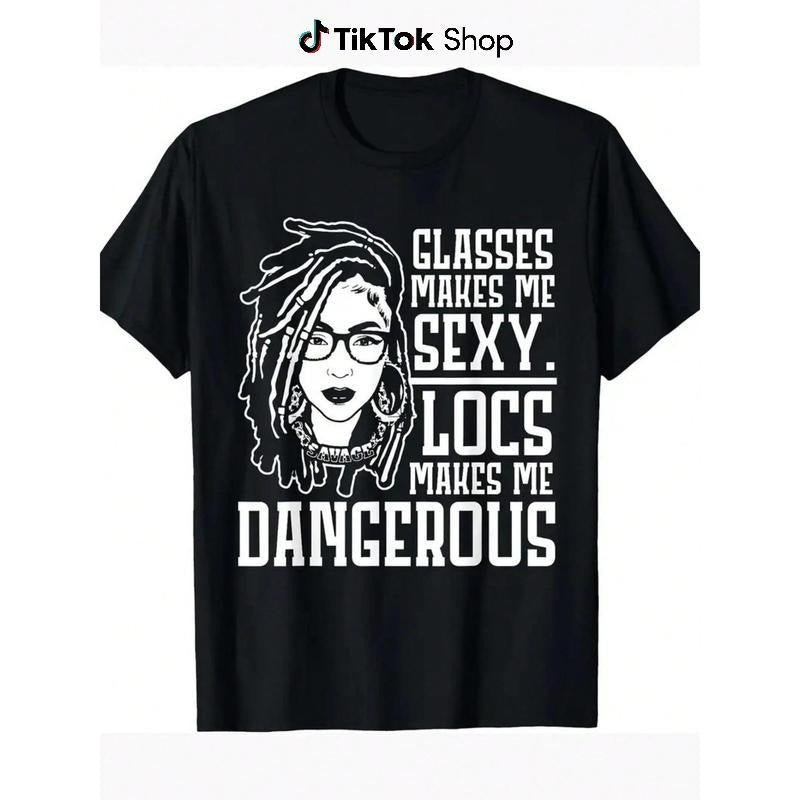 Locs Make Me Dangerous Afro Hairstyle Black American - Adult & Kids T-Shirts, Sweatshirts & Hoodies apparel design preview 1