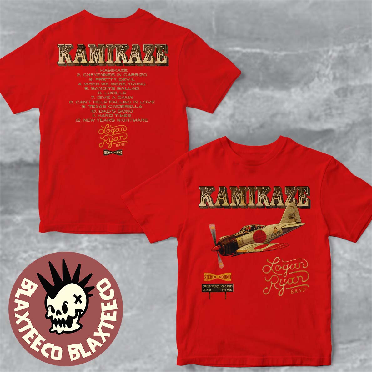 Logan Ryan Band Kamikaze Debut Album Drops January 23 - Adult & Kids T-Shirts, Sweatshirts & Hoodies apparel design preview 1