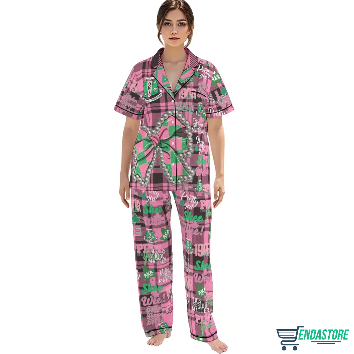Long AKA Alpha Kappa Alpha This Is Serious Matter Pajama Set 3D Sweater - Gift Idea product image 2