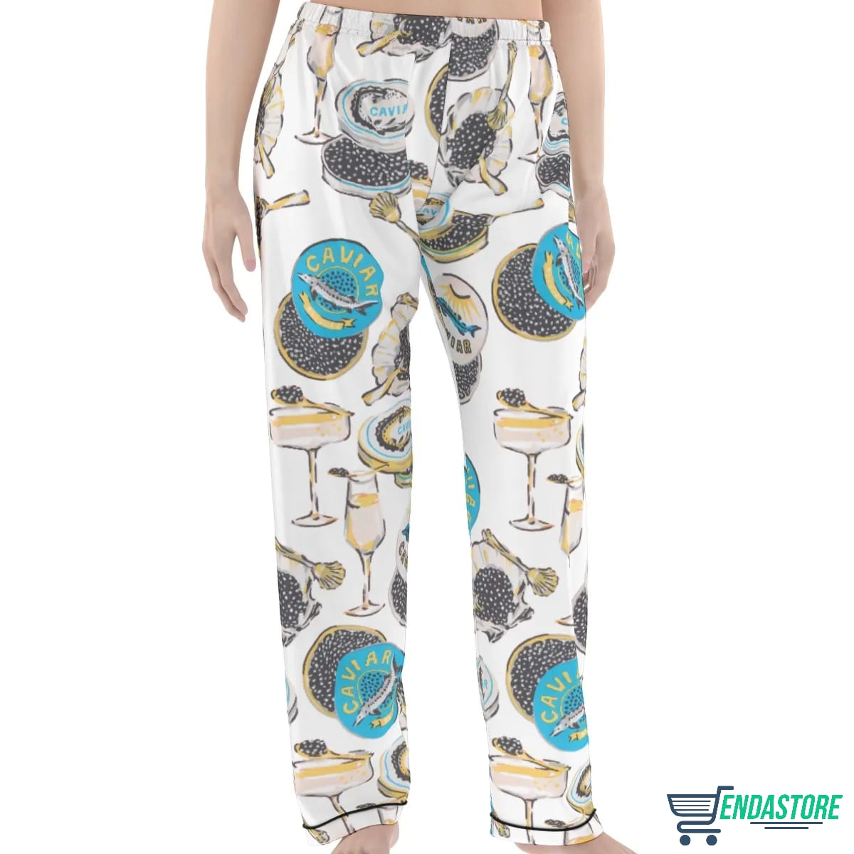 Long-Champagne Caviar Pajama Set 3D Sweater - Gift Idea product image 2