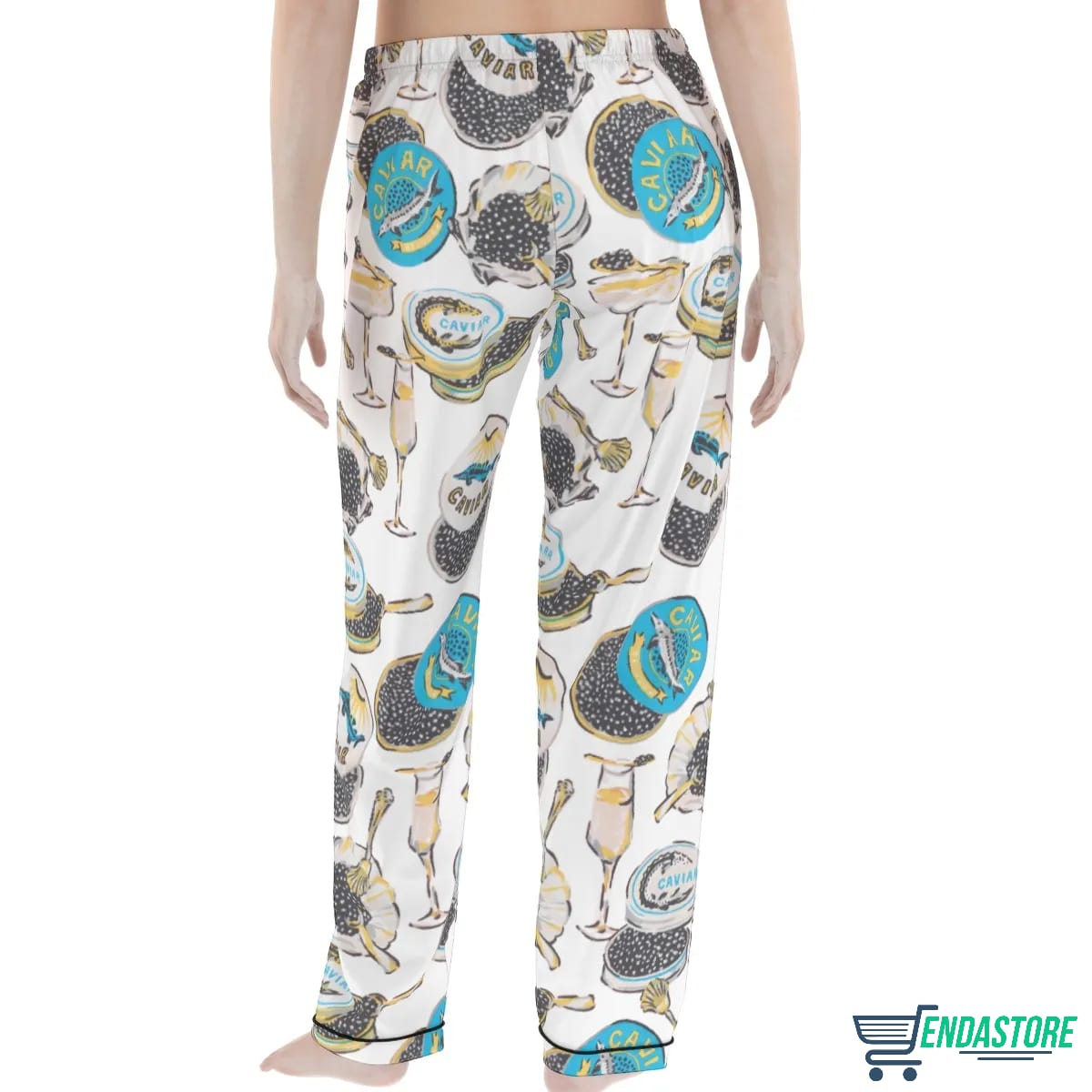 Long-Champagne Caviar Pajama Set 3D Sweater - Gift Idea product image 3