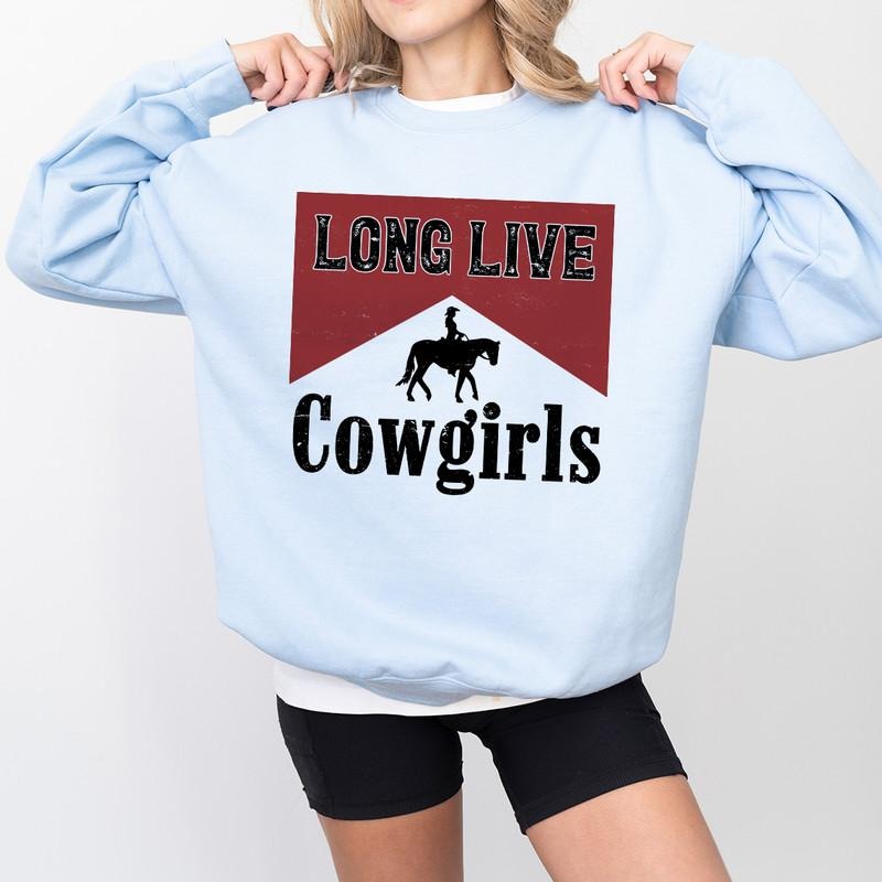 Long Lives Cowgirls Vintage Western Clothes Country - Adult & Kids T-Shirts, Sweatshirts & Hoodies apparel design preview 1