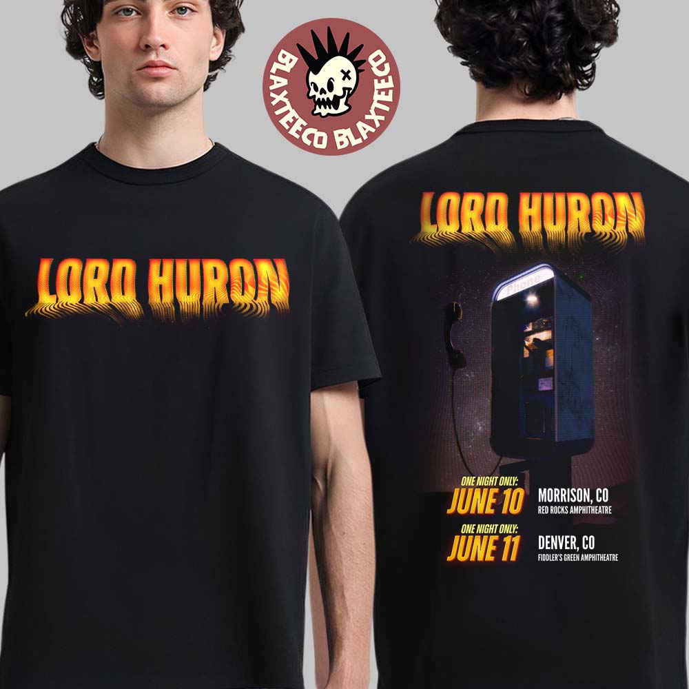 Lord Huron Colorado 2026 Shows In Morrison At Red - Adult & Kids T-Shirts, Sweatshirts & Hoodies apparel design preview 1