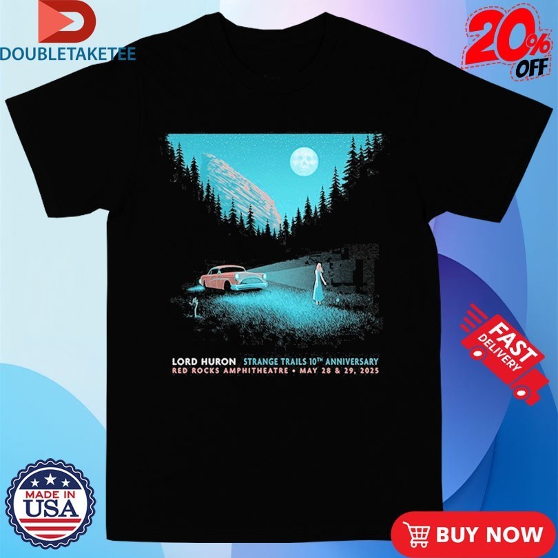 Lord Huron Morrison, CO Red Rocks Amphitheatre Event - Adult & Kids T-Shirts, Sweatshirts & Hoodies apparel design preview 1