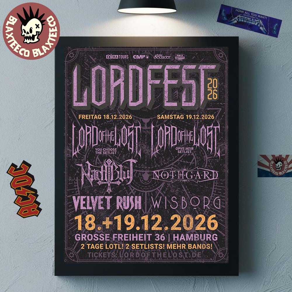 Lord Of The Lost Lordfest 2026 Full Lineup In Hamburg - Adult & Kids T-Shirts, Sweatshirts & Hoodies apparel design preview 1
