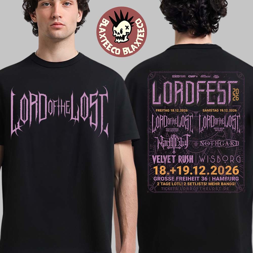 Lord Of The Lost Lordfest 2026 Full Lineup In Hamburg - Adult & Kids T-Shirts, Sweatshirts & Hoodies apparel design preview 1