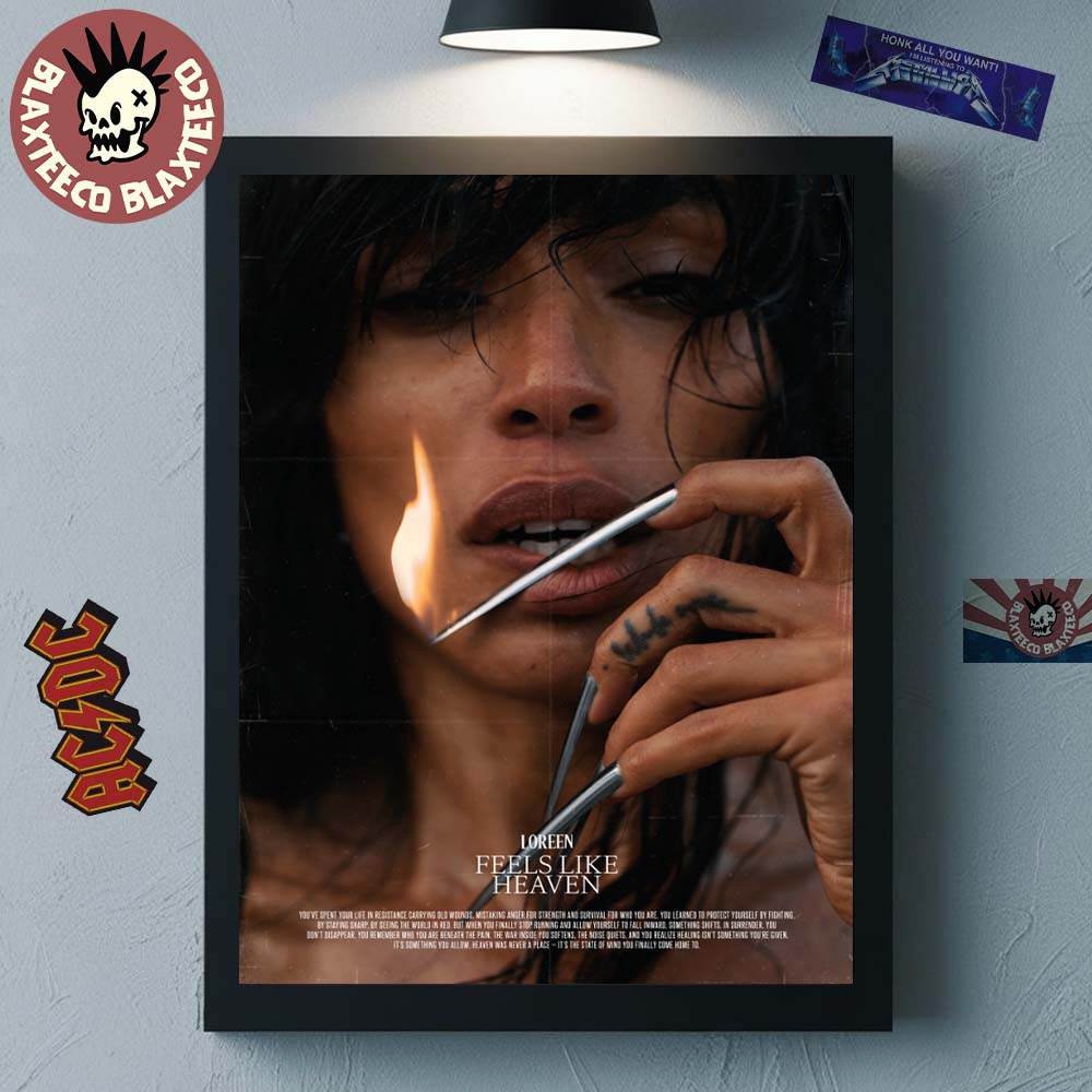 Loreen Feels Like Heaven Single Merch Poster Canvas - Adult & Kids T-Shirts, Sweatshirts & Hoodies apparel design preview 1