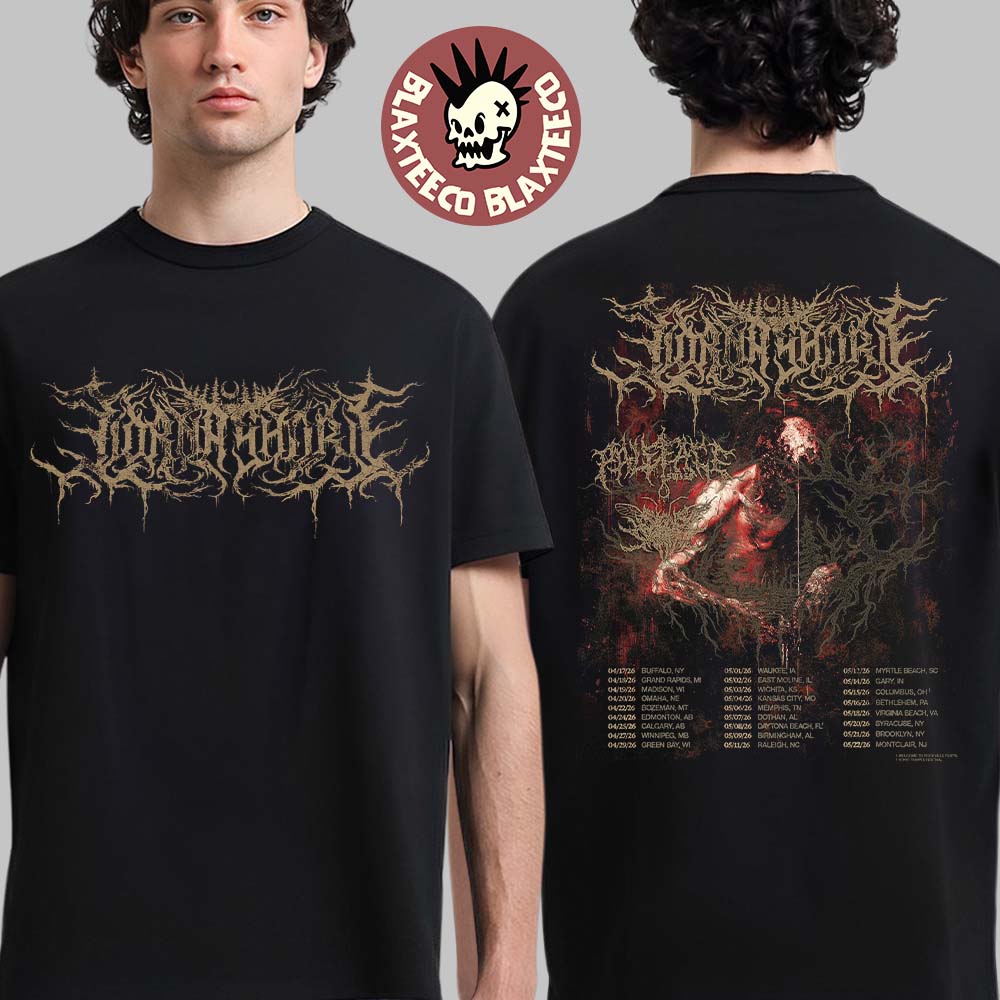 Lorna Shore North America 2026 Tour Schedule Dates - Adult & Kids T-Shirts, Sweatshirts & Hoodies apparel design preview 1