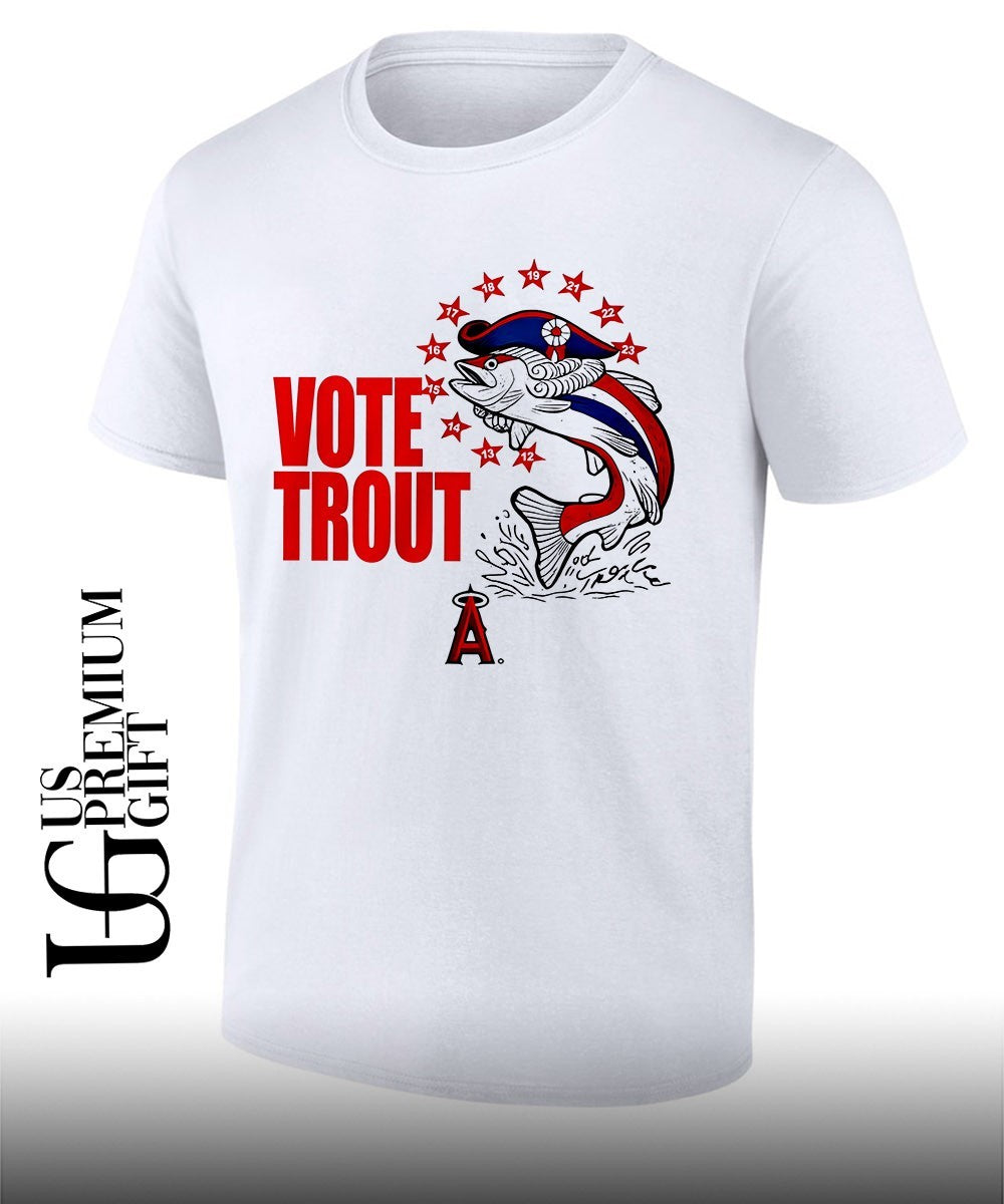 Los Angeles Angels Vote Mike Trout - Adult & Kids T-Shirts, Sweatshirts & Hoodies apparel design preview 1