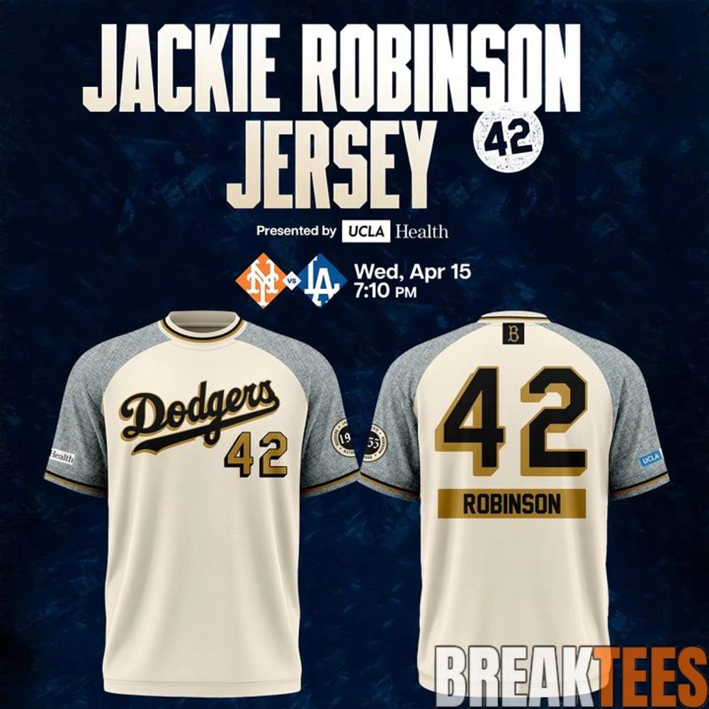 Los Angeles Dodgers 2026 Jackie Robinson Day - Adult & Kids T-Shirts, Sweatshirts & Hoodies apparel design preview 1
