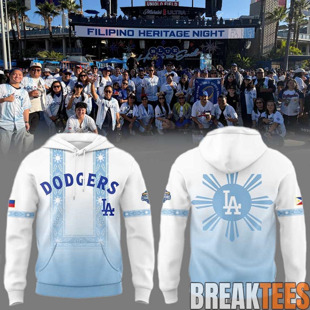 Los Angeles Dodgers Filipino Heritage Night 2026 - Adult & Kids T-Shirts, Sweatshirts & Hoodies apparel design preview 1