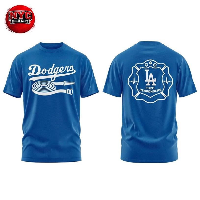 Los Angeles Dodgers First Responders Night x MLB Game - Adult & Kids T-Shirts, Sweatshirts & Hoodies apparel design preview 1