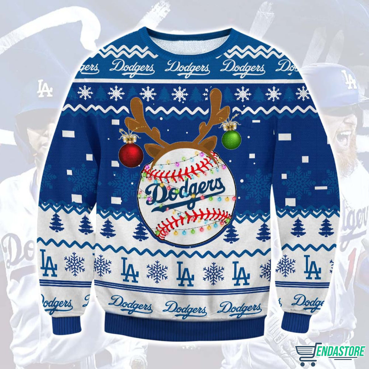 Los Angeles Dodgers 3D Ugly Christmas Sweater - Holiday Gift product image