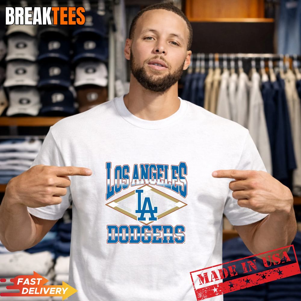 Los Angeles Dodgers baseball field diamond - Adult & Kids T-Shirts, Sweatshirts & Hoodies apparel design preview 1