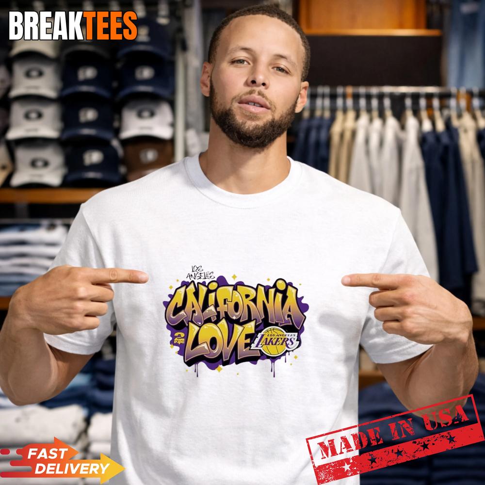 Los Angeles Lakers California Love Logo - Adult & Kids T-Shirts, Sweatshirts & Hoodies apparel design preview 1