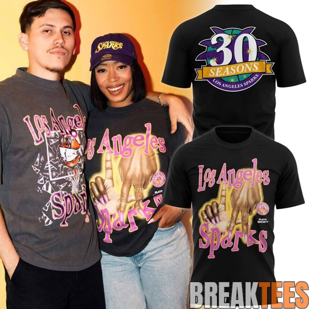 Los Angeles Sparks 2026 New Black - Adult & Kids T-Shirts, Sweatshirts & Hoodies apparel design preview 1