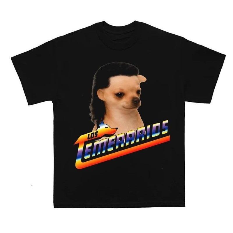 Los Temerarios Dog Funny Cotton Crew Neck - Adult & Kids T-Shirts, Sweatshirts & Hoodies apparel design preview 1