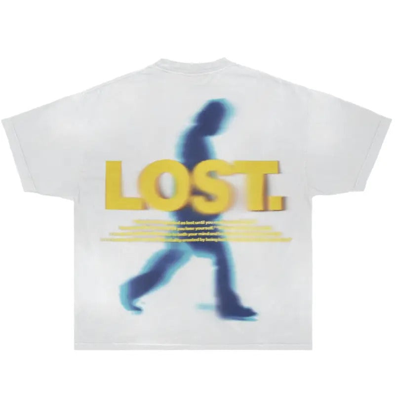 Lost White Boxy Streetwear Y2K Vintage Menswear Top - Adult & Kids T-Shirts, Sweatshirts & Hoodies apparel design preview 1