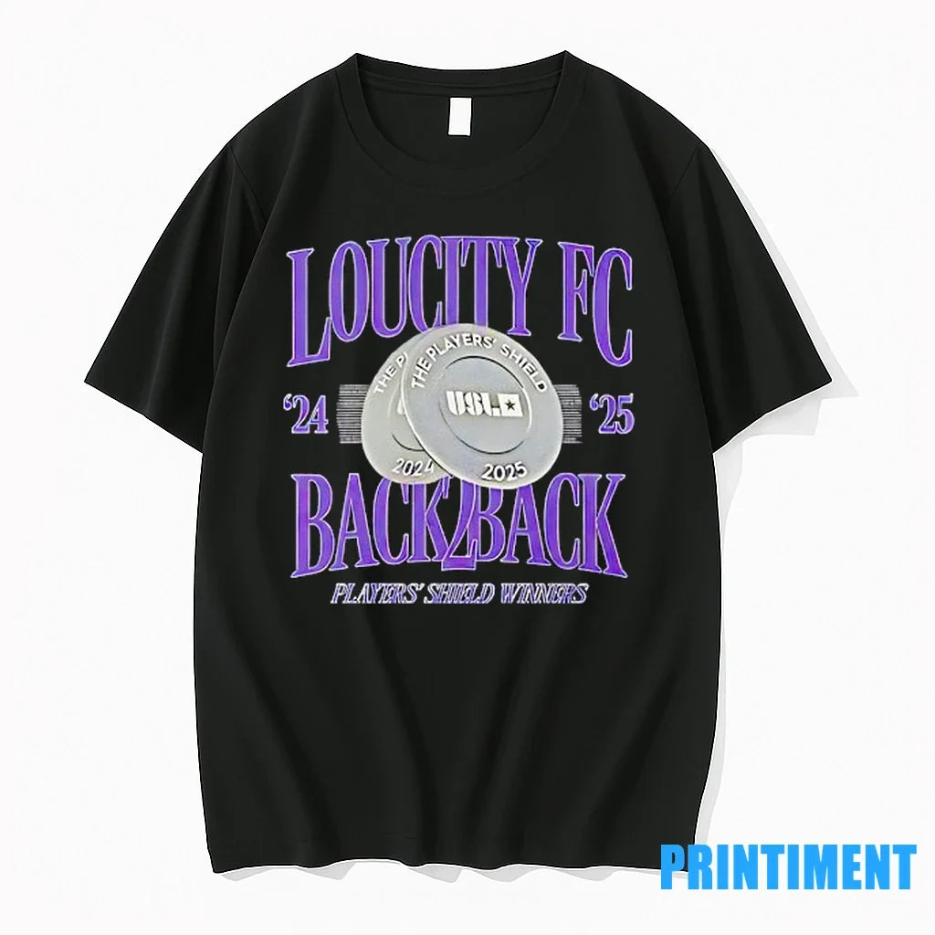 Loucity Fc Back 2 Players Shield Winners 2025 Sweater - Adult & Kids T-Shirts, Sweatshirts & Hoodies apparel design preview 1