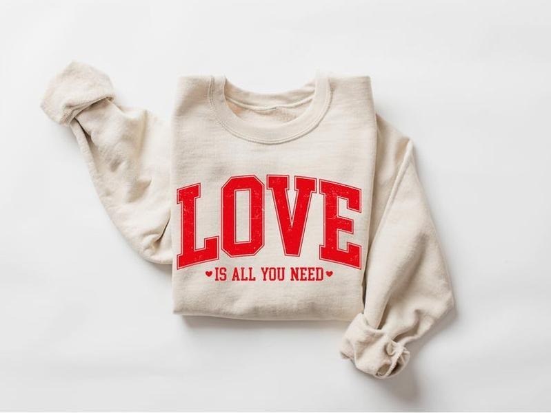 Love Valentines All You Need Cute Heart - Adult & Kids T-Shirts, Sweatshirts & Hoodies apparel design preview 1