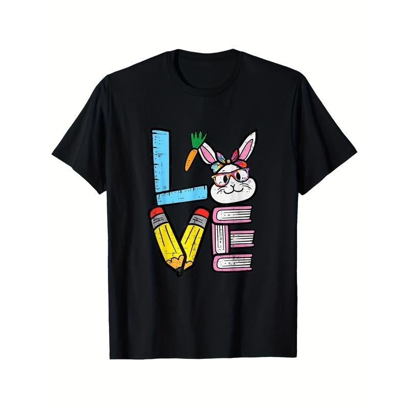 Easter Bunny Teacher Spring School - Adult & Kids T-Shirts, Sweatshirts & Hoodies apparel design preview 1