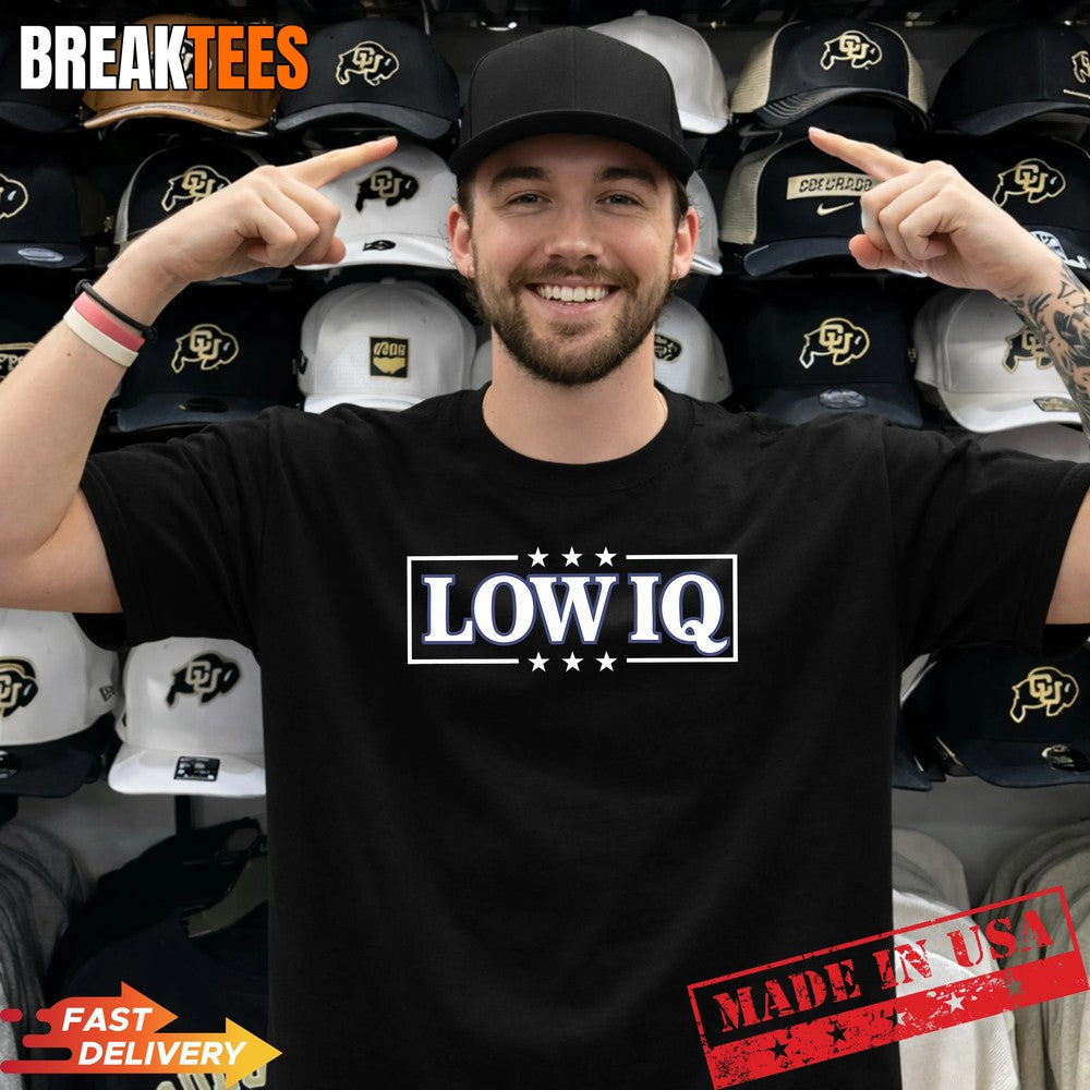 Low IQ. Donald Trump President of the United States - Adult & Kids T-Shirts, Sweatshirts & Hoodies apparel design preview 1