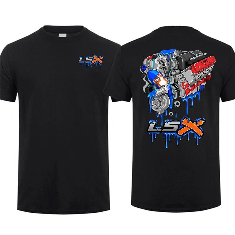 Lsx Engines X N2o 2 Sided Car Parts Cotton Menswear - Adult & Kids T-Shirts, Sweatshirts & Hoodies apparel design preview 1