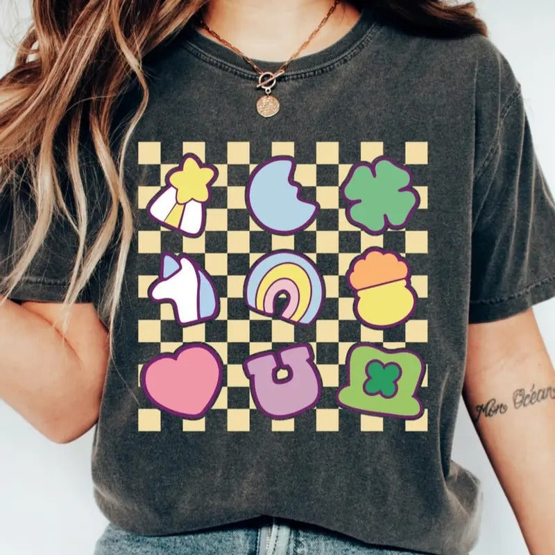 Lucky Charm Shamrock Rainbow St Patricks Day Patty'S - Adult & Kids T-Shirts, Sweatshirts & Hoodies apparel design preview 1