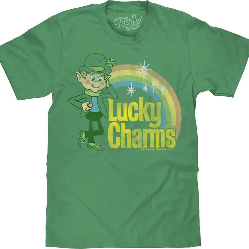 Lucky Charms Big Tall Kelly Green - Adult & Kids T-Shirts, Sweatshirts & Hoodies apparel design preview 1