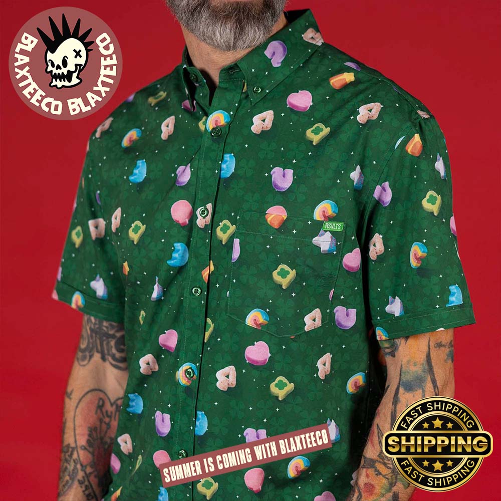 Lucky Charms RSVLTS Marshmallow Madness Green - Adult & Kids T-Shirts, Sweatshirts & Hoodies apparel design preview 1