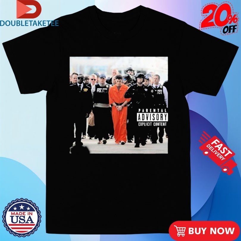 Luigi Mangione Arrives At A Helicopter Pad With - Adult & Kids T-Shirts, Sweatshirts & Hoodies apparel design preview 1