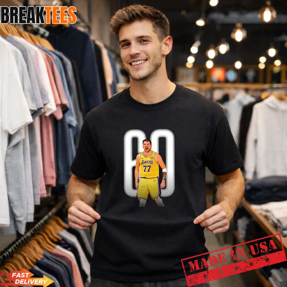 Luka Doncic 60 PTS Los Angeles Lakers Black Fan - Adult & Kids T-Shirts, Sweatshirts & Hoodies apparel design preview 1