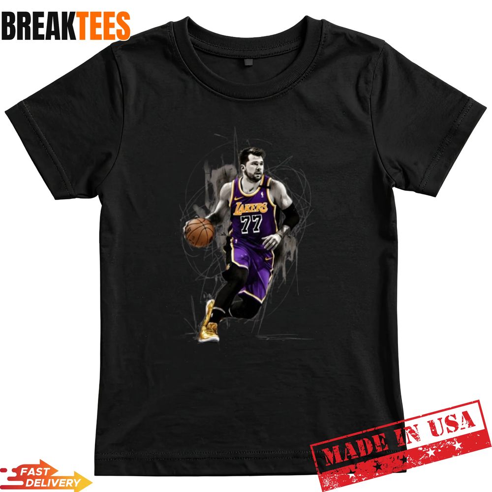 Luka Doncic Los Angeles Lakers Basketball - Adult & Kids T-Shirts, Sweatshirts & Hoodies apparel design preview 1
