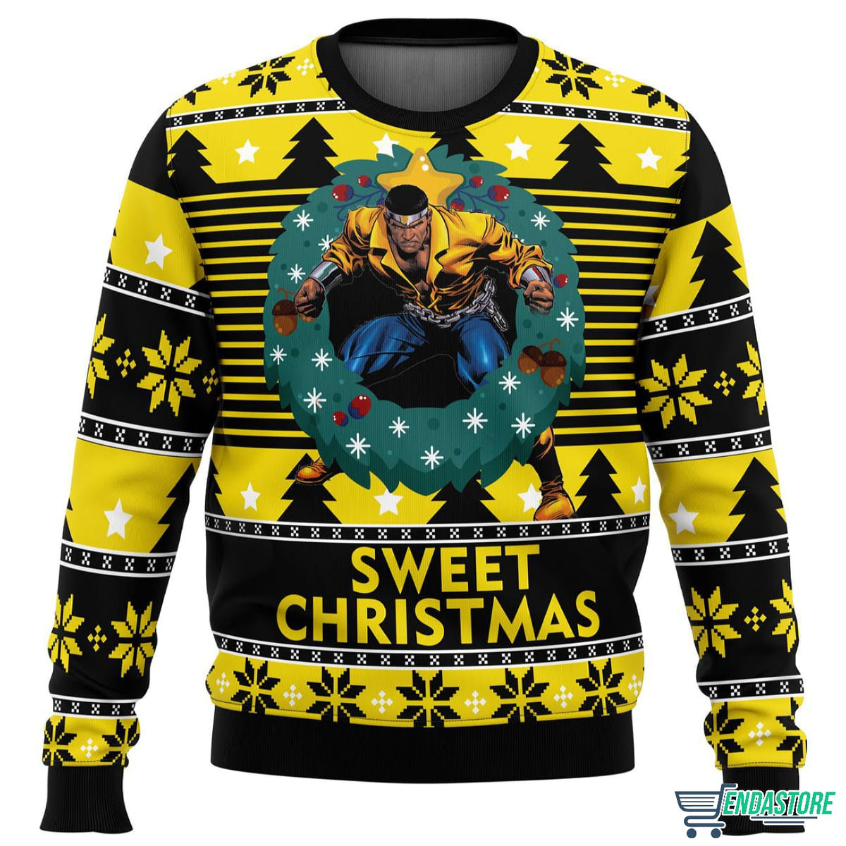 Luke Cage Sweet Christmas 3D Christmas Sweater - Holiday Gift product image