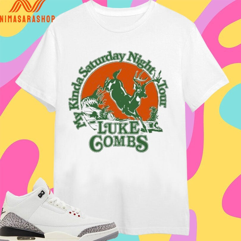 Luke Combs My Kinda Saturday Night Tour 2026 Deer - Adult & Kids T-Shirts, Sweatshirts & Hoodies apparel design preview 1