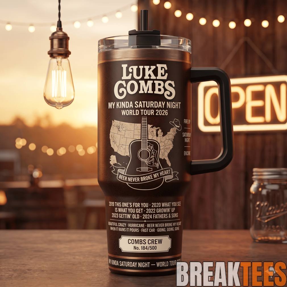 Luke Combs My Kinda Saturday Night Tour 2026 Special - Adult & Kids T-Shirts, Sweatshirts & Hoodies apparel design preview 1
