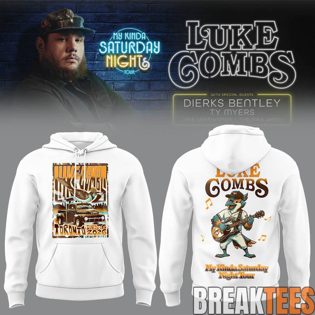 Luke Combs "My Kinda Saturday Night Tour" At Rogers - Adult & Kids T-Shirts, Sweatshirts & Hoodies apparel design preview 1