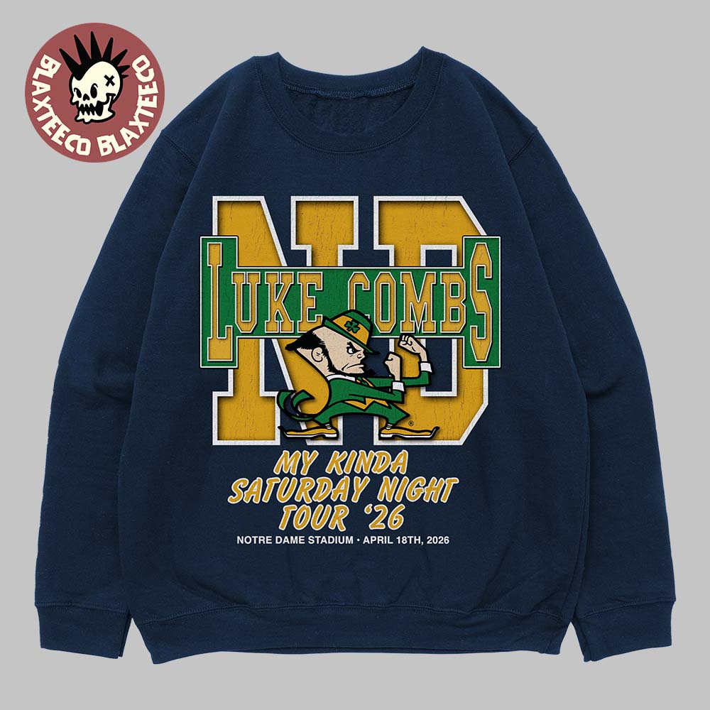 Luke Combs South Bend Indiana 2026 Tour Merch At - Adult & Kids T-Shirts, Sweatshirts & Hoodies apparel design preview 1