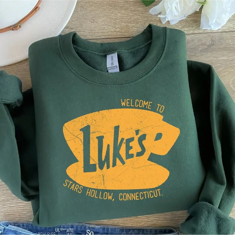 Luke'S Diner Stars Hollow Founded 1779 Autumn - Adult & Kids T-Shirts, Sweatshirts & Hoodies apparel design preview 1