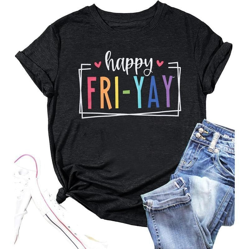 Lulu'S Closet Shop Happy Friday Teacher Cotton - Adult & Kids T-Shirts, Sweatshirts & Hoodies apparel design preview 1