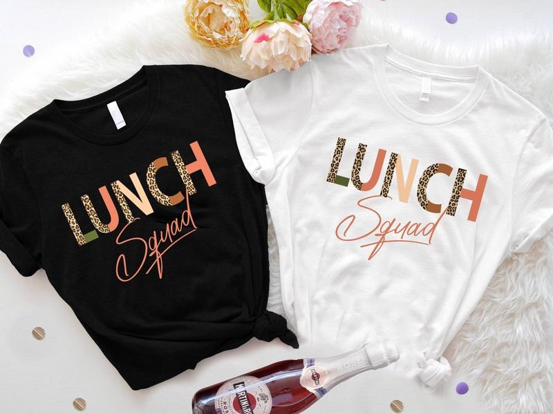 Lunch Squad Matching Lady Cafeteria Worker Leopard - Adult & Kids T-Shirts, Sweatshirts & Hoodies apparel design preview 1