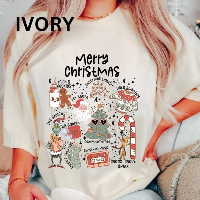 MERRY DOODLES CASUAL Cotton Fabric Womenswear Top - Adult & Kids T-Shirts, Sweatshirts & Hoodies apparel design preview 1