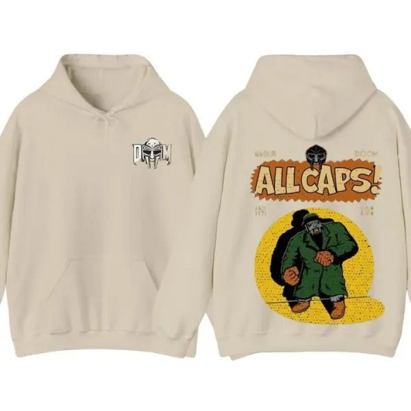 MF Doom Madlib All Caps Retro Hip Hop Rap Music - Adult & Kids T-Shirts, Sweatshirts & Hoodies apparel design preview 1