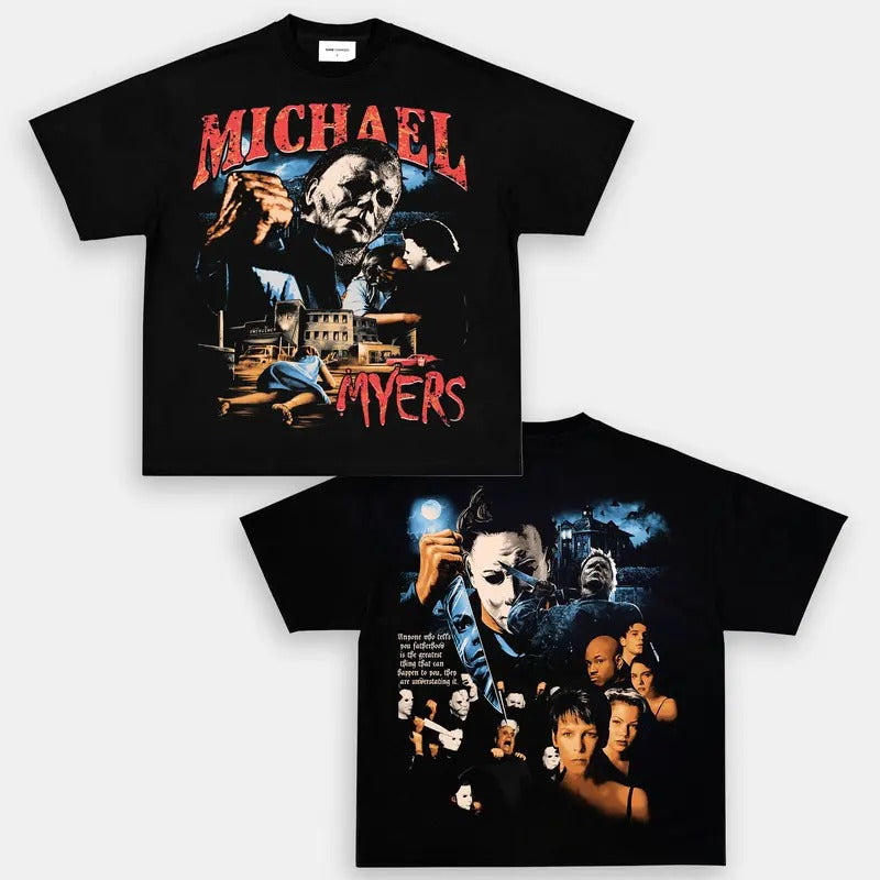 MICHAEL MYERS Trending Movie Vintage 90s Fans Him Her - Adult & Kids T-Shirts, Sweatshirts & Hoodies apparel design preview 1