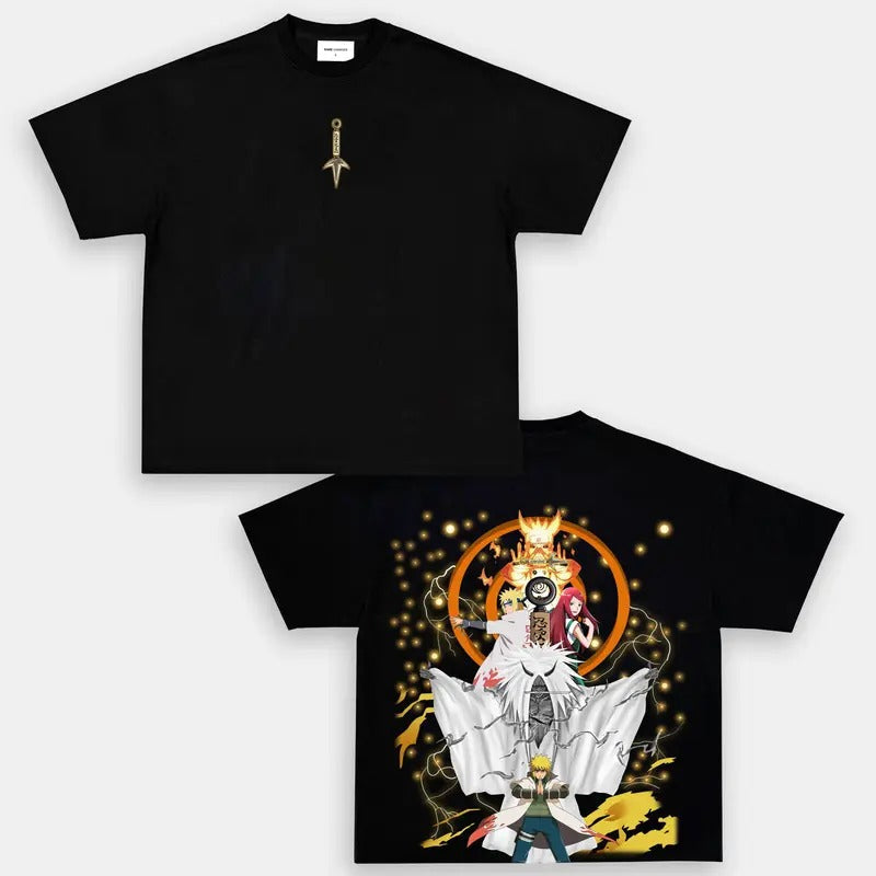 MINATO NAMIKAZE Anime Double Printed Vintage Manga - Adult & Kids T-Shirts, Sweatshirts & Hoodies apparel design preview 1