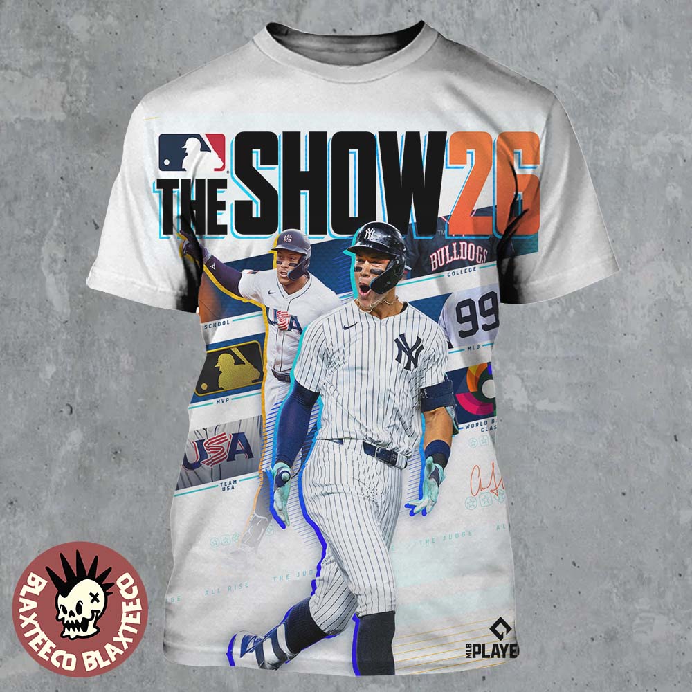 MLB The Show 26 Aaron Judge From New York Yankees - Adult & Kids T-Shirts, Sweatshirts & Hoodies apparel design preview 1